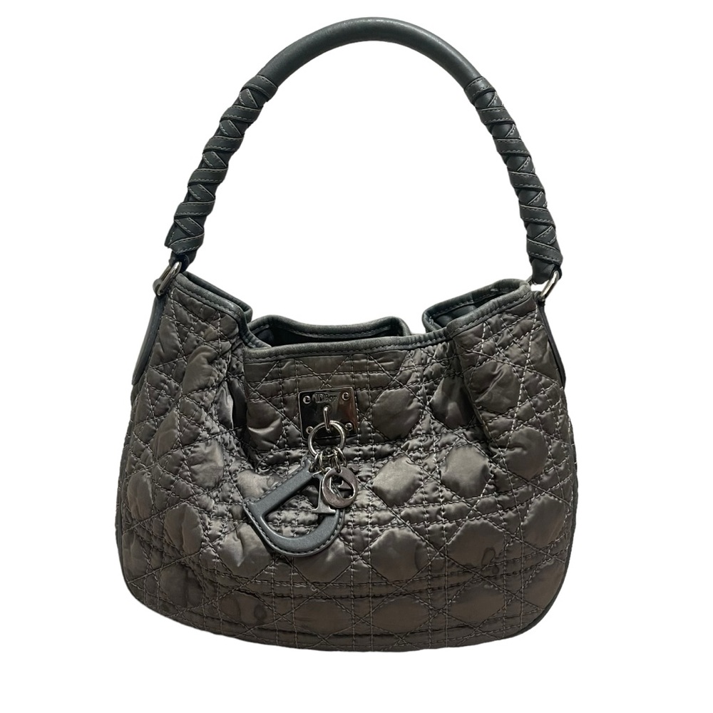 Christian Dior Lady Dior Cannage Nylon Handbag